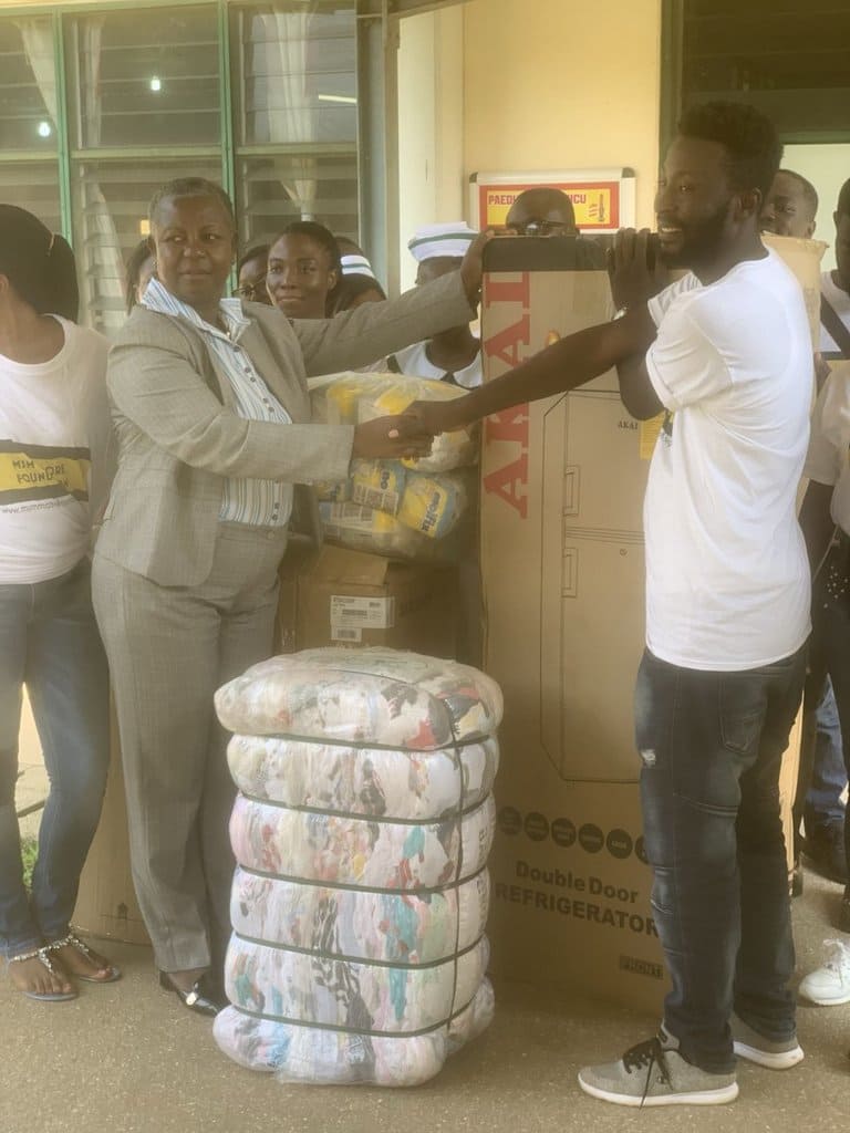 ガーナの病院への寄付の取り組みが現地ニュースサイトに掲載